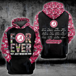 Alabama Crimson Tide Forever Not Just When We Win NCAA 3D All Over Printed Shirt, Sweatshirt, Hoodie, Bomber Jacket Size S - 5XL