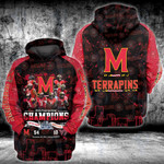 Maryland Terrapins 2021 Pinstripe Bowl Champions NCAA Football 3D All Over Printed Shirt, Sweatshirt, Hoodie, Bomber Jacket Size S - 5XL
