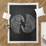 Viking Raven And Wolf Shepra Blanket 241