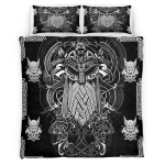 Vikings Odin Tatoo Style Bedding Set 154