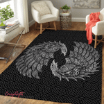 Viking Raven And Wolf  Area Rug 241