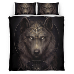 Native American Wolf 348 Bedding Set