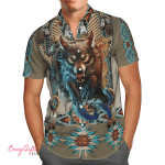 Native American Wolf Hawaii Shirt H012