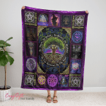 Wicca - Pagan Witch Tree of Life, As Above, So Below Fleece Blanket 176