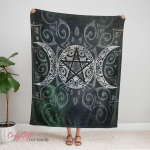 Wicca Triple Goddess 394 Fleece Blanket