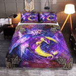 Wicca - Dragon Moon Magic 408 Quilt Bed Set