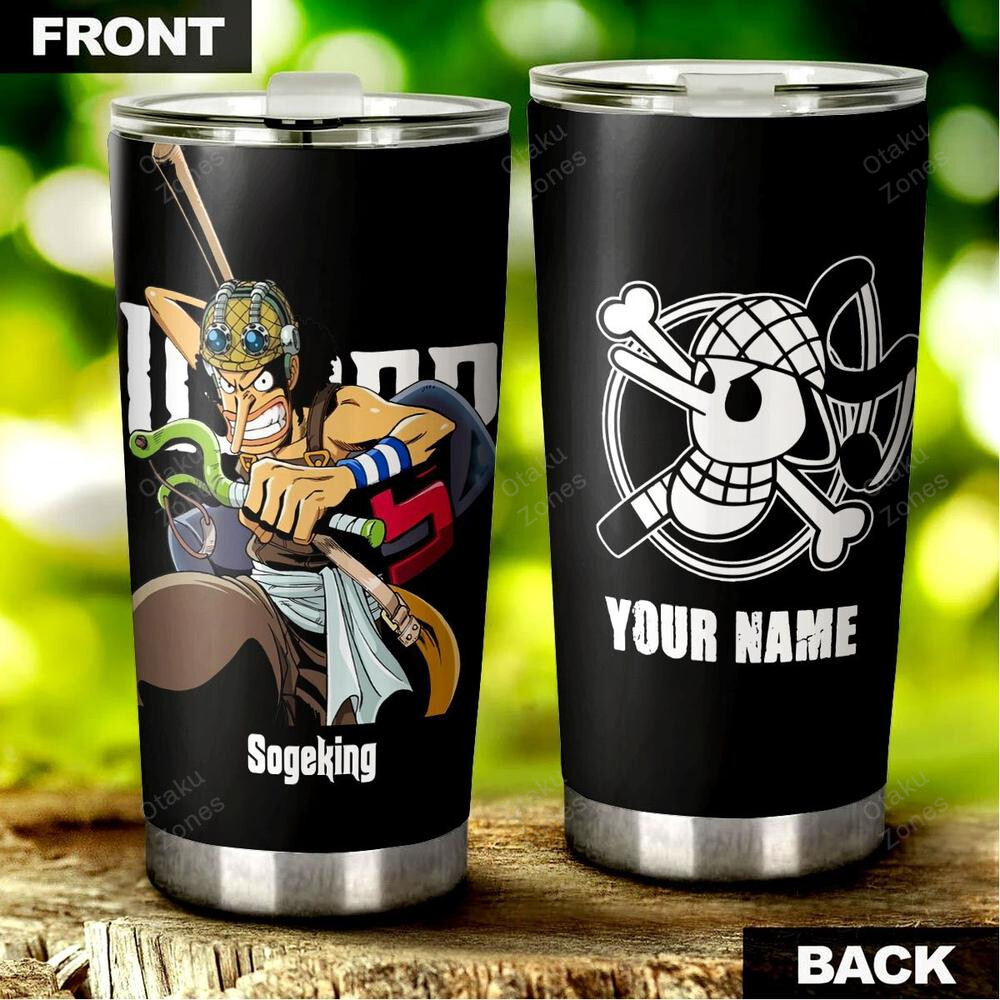 BEST One Piece Usopp Name Tumbler Cup1