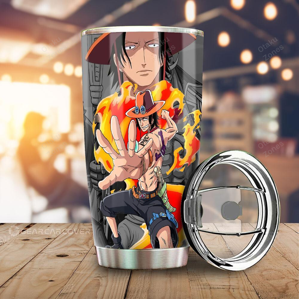 BEST Portgas Ace One Piece Tumbler Cup1