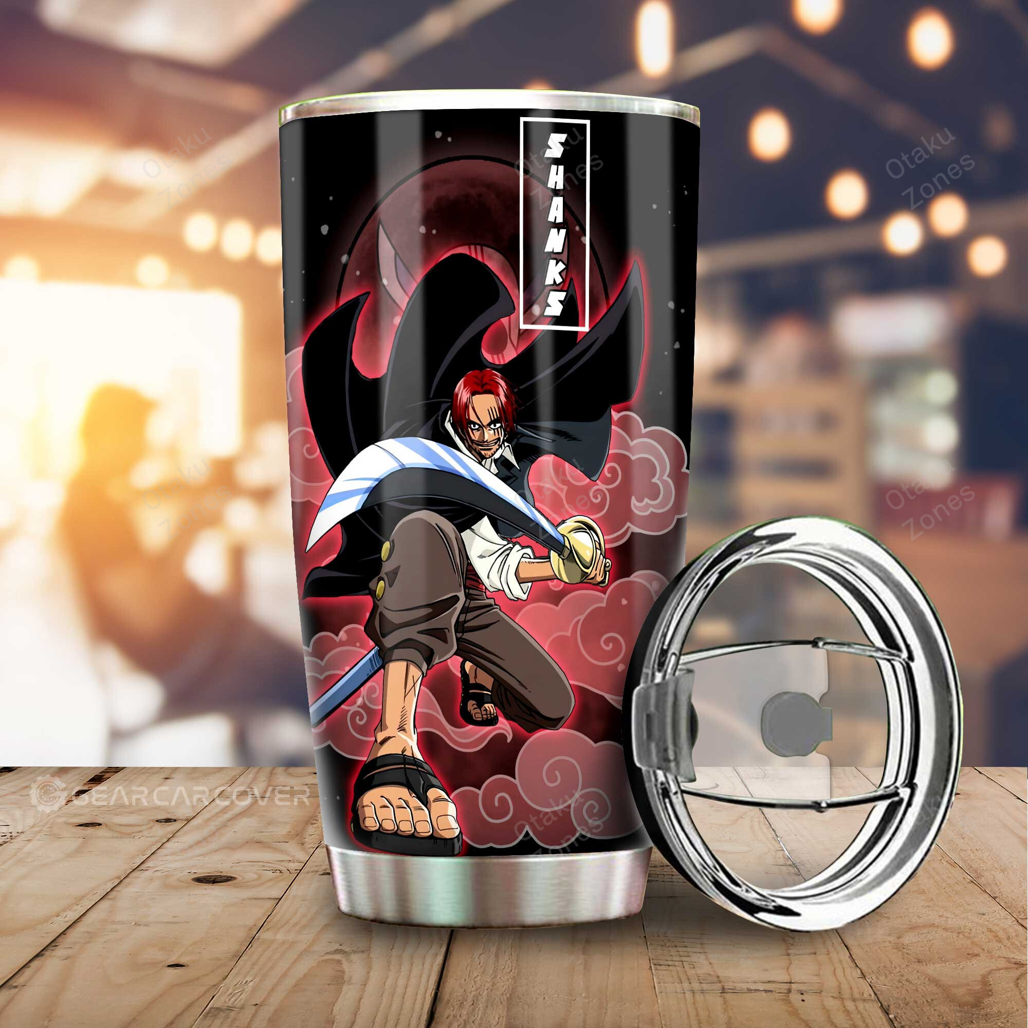 BEST Shanks One Piece Black red Tumbler Cup1