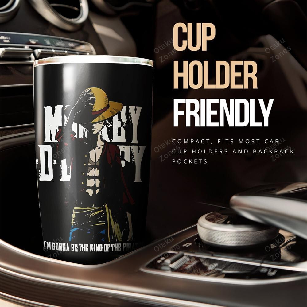 BEST Personalized One Piece Monkey D. Luffy Car Interior Tumbler Cup2