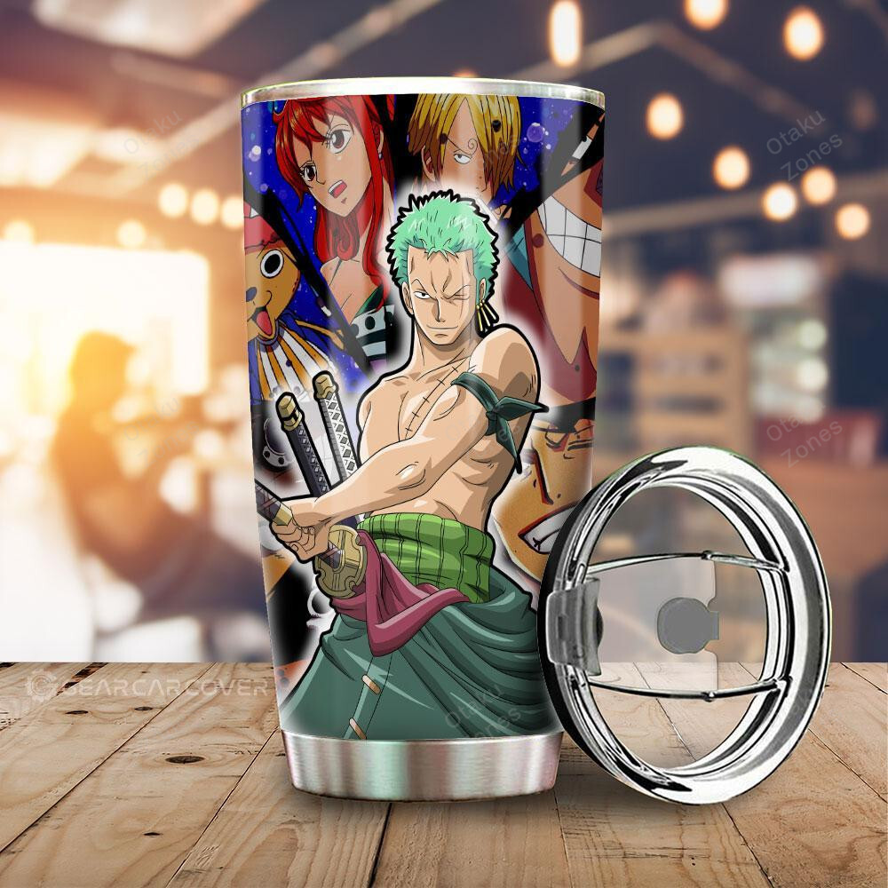 BEST Roronoa Zoro One Piece Car Interior For Tumbler Cup1