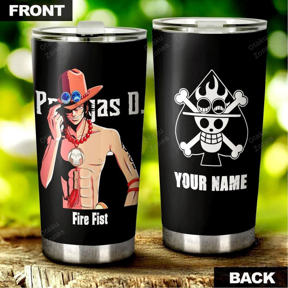 BEST Personalized One Piece Portgas D. Ace Tumbler Cup1