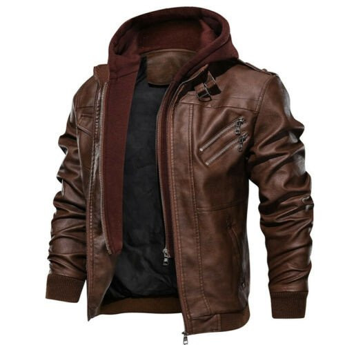 NEW NCAA Alabama State Hornets Brown Motorcycle Rider Leather Jackets2
