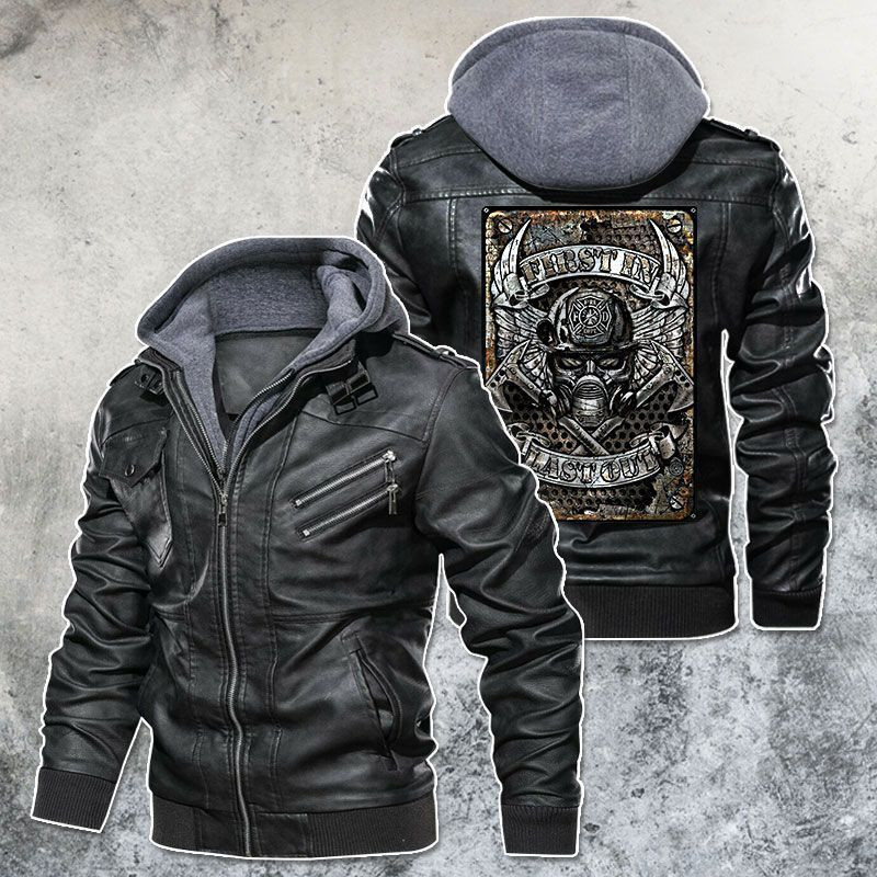 Top leather jacket can keep you warm on cooler days 265
