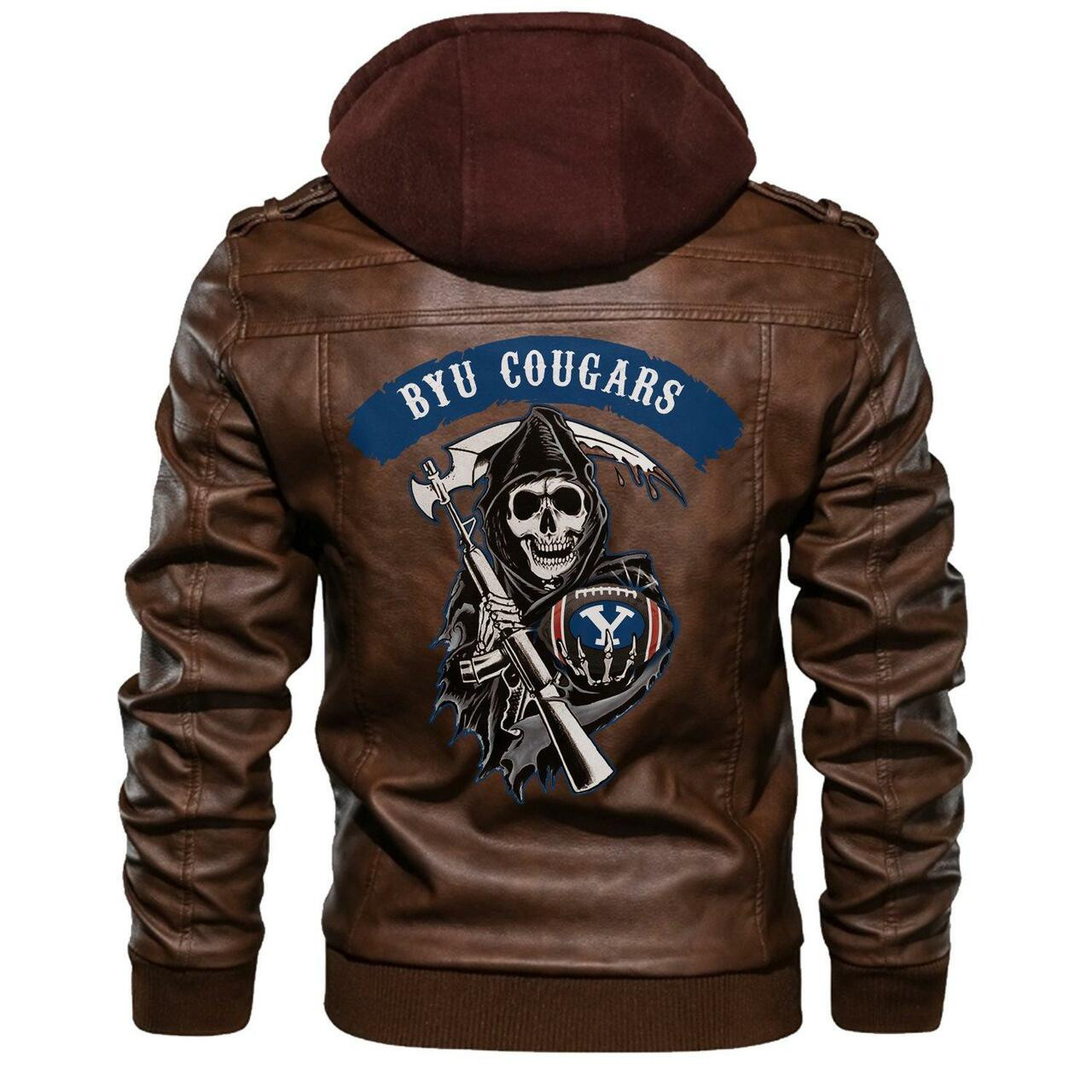 Top leather jacket can keep you warm on cooler days 141
