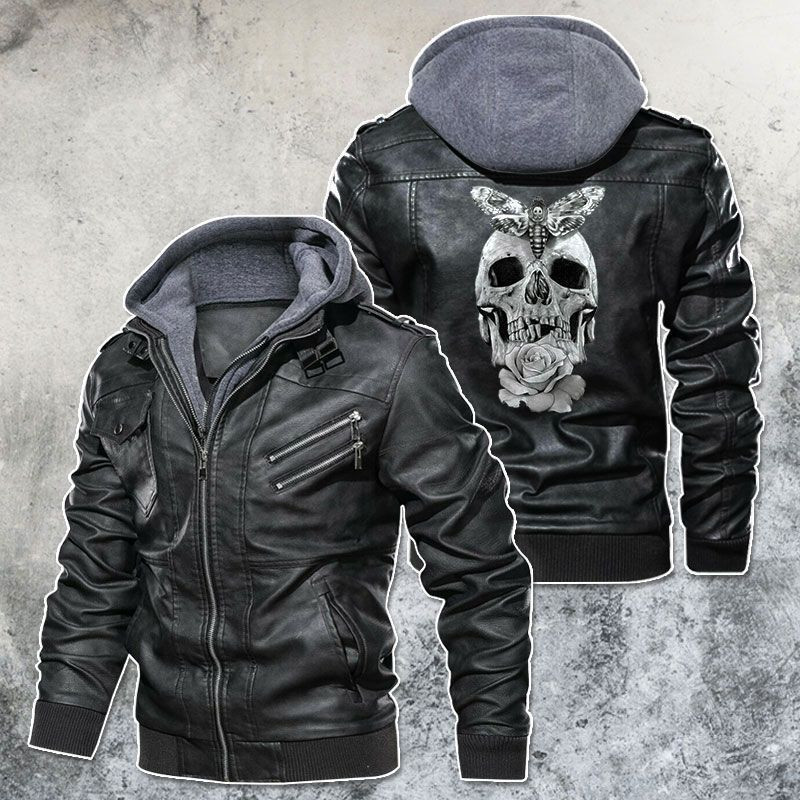 Top leather jacket can keep you warm on cooler days 251