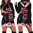 3D All Over Be A Flamingo In A Flock Of Pigeons Hoodie Dress NTN08222002-MEI - Amaze Style™-Apparel