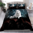 Awesome Night Black And White Wolves Bedding Set MH0310201-MEI - Amaze Style™-Bedding Set