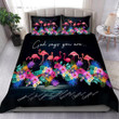 Tropical Flamingo God Says You Are Bedding Set AM082049-MEI - Amaze Style™-Bedding Set
