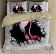 Flamingo From The Broken Wall Bedding Set-MEI - Amaze Style™-Bedding Set