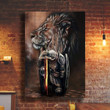 Knight Templar Lion 3D All Over Printed Poster Vertical - Amaze Style™