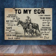 To My Son 3D Horse Riding All Over Printed Poster Horizontal - Amaze Style™-Poster