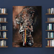 Knight Lion 3D All Over Printed Poster Vertical - Amaze Style™