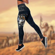 Wolf Native American 3D All Over Printed Legging + Hollow Tank - Amaze Style™