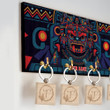 Aztec Calendar Tlaloc Customized 3D All Over Printed Key Holder - 