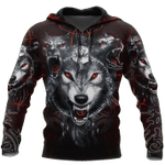 All Over Printed Wolf Hoodie MEI09102003-MEI - Amaze Style™-Apparel