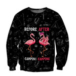 Beautiful All Over Printed Flamingo Before And After Camping Hoodie MH250820-MEI - Amaze Style™-Apparel