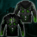 All Over Printed Fantasy Bat Skull And Sword Hoodie For Men And Women MEI - Amaze Style™-Apparel