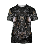 Skull King All Over Printed Hoodie For Men And Women MEI - Amaze Style™-Apparel