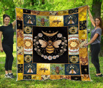 Honey Bee All Over Printed Quilt MEI - Amaze Style™-Quilt