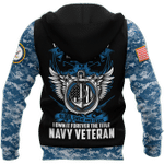 All Over Printed Navy Veteran Personalized Hoodie Pi28082001-MEI - Amaze Style™-Apparel