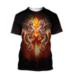 Premium Fire Flame Dragon All Over Printed Shirts For Men And Women MEI - Amaze Style™-Apparel