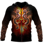 Premium Fire Flame Dragon All Over Printed Shirts For Men And Women MEI - Amaze Style™-Apparel