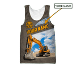 Premium Personalized 3D Printed Excavator Operator Shirts MEI - Amaze Style™