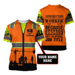 Premium Personalized 3D Printed Badass Construction Worker Shirts MEI - Amaze Style™