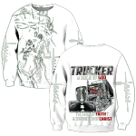 Premium Unisex All Over Printed Jesus Trucker Shirts MEI - Amaze Style™-Apparel