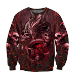 Amazing Skull Dragon All Over Printed Hoodie For Men And Women MEI - Amaze Style™-Apparel
