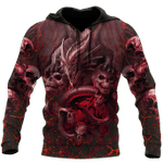 Amazing Skull Dragon All Over Printed Hoodie For Men And Women MEI - Amaze Style™-Apparel