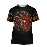 Premium Unisex All Over Printed Red Dragon Tatoo Shirts MEI - Amaze Style™-Apparel