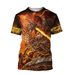 Premium Fire Dragon All Over Printed Shirts For Men And Women MEI - Amaze Style™-Apparel