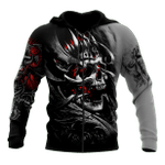 Amazing Skull All Over Printed Hoodie For Men And Women MEI - Amaze Style™-Apparel