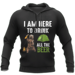 I Am Here To Drink All The Beer - Camping Bear NNKB108 - Amaze Style™-Apparel