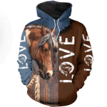 3D LOVE HORSE Shirt for Men & Women - Winter Set HR11 - Amaze Style™-Apparel
