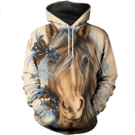 3D ALL OVER PRINTED LOVE HORSE SHIRTS AND SHORTS HR7 - Amaze Style™-Apparel