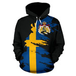 Sweden Hoodie Flag Painting NNK 021 - Amaze Style™