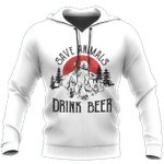 Save Animals Drink Beer- Camping Bear NNKB109 - Amaze Style™-Apparel